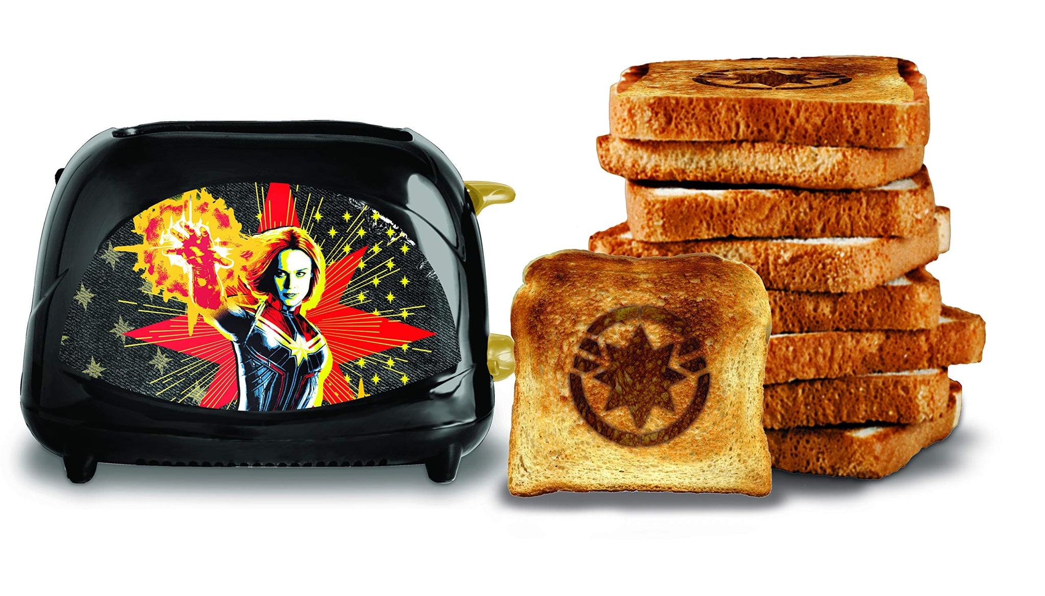 Captain Marvel 2-Slice Toaster- Mavel's Galactic Hero on Your Toast