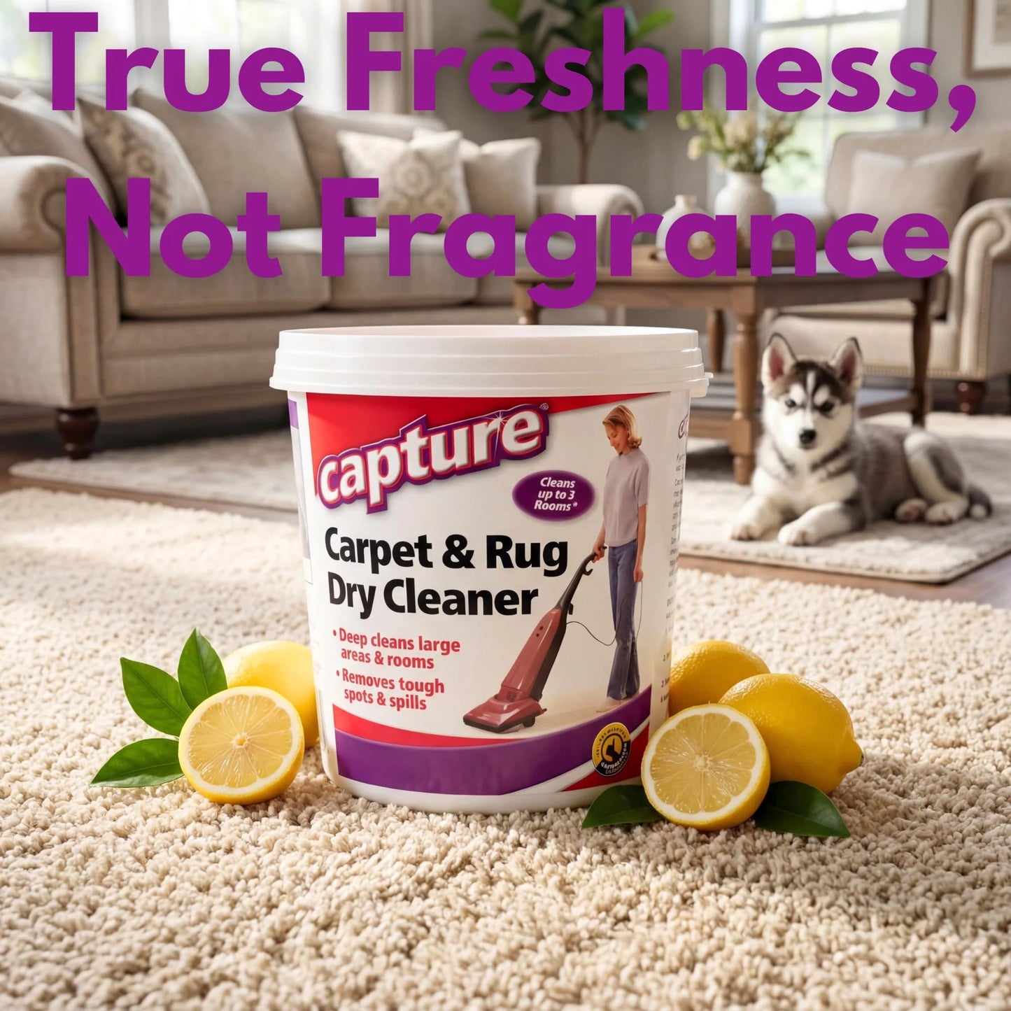 Capture Carpet Total Care Kit 250 - Carpet Deodorizer & Freshener Powder - Spot & Stain Remover - Pet Odor Eliminator - Fresh Natural Scent - Dry Rug