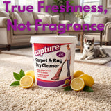 Capture Carpet Total Care Kit 250 - Carpet Deodorizer & Freshener Powder - Spot & Stain Remover - Pet Odor Eliminator - Fresh Natural Scent - Dry Rug