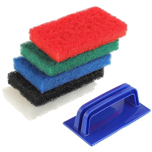 EPLZON 5 Pack Electric Cleaning Brush Pad Kitchen Bathroom Household Cleaning Pad Swimming Pool Wall Cleaning Brush Heavy Duty Griddle Scrubber