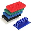 EPLZON 5 Pack Electric Cleaning Brush Pad Kitchen Bathroom Household Cleaning Pad Swimming Pool Wall Cleaning Brush Heavy Duty Griddle Scrubber