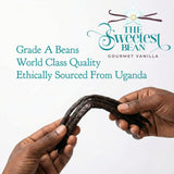 Grade A Ugandan Vanilla Beans - Plump, Moist, Oily & Fresh - Perfect for Baking, Extracts & Desserts - Pack of 25
