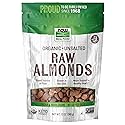 NOW Foods, Certified Organic Almonds, Raw and Unsalted, Good Source of Protein and Fiber, Grown in the USA, Certified Non-GMO, 12-Ounce (Packaging May