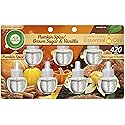 Air Wick Plug in Scented Oil Refill, 7ct, Pumpkin + Brown Sugar Mixed Pack, Fall Scent, Essential Oils, Air Freshener