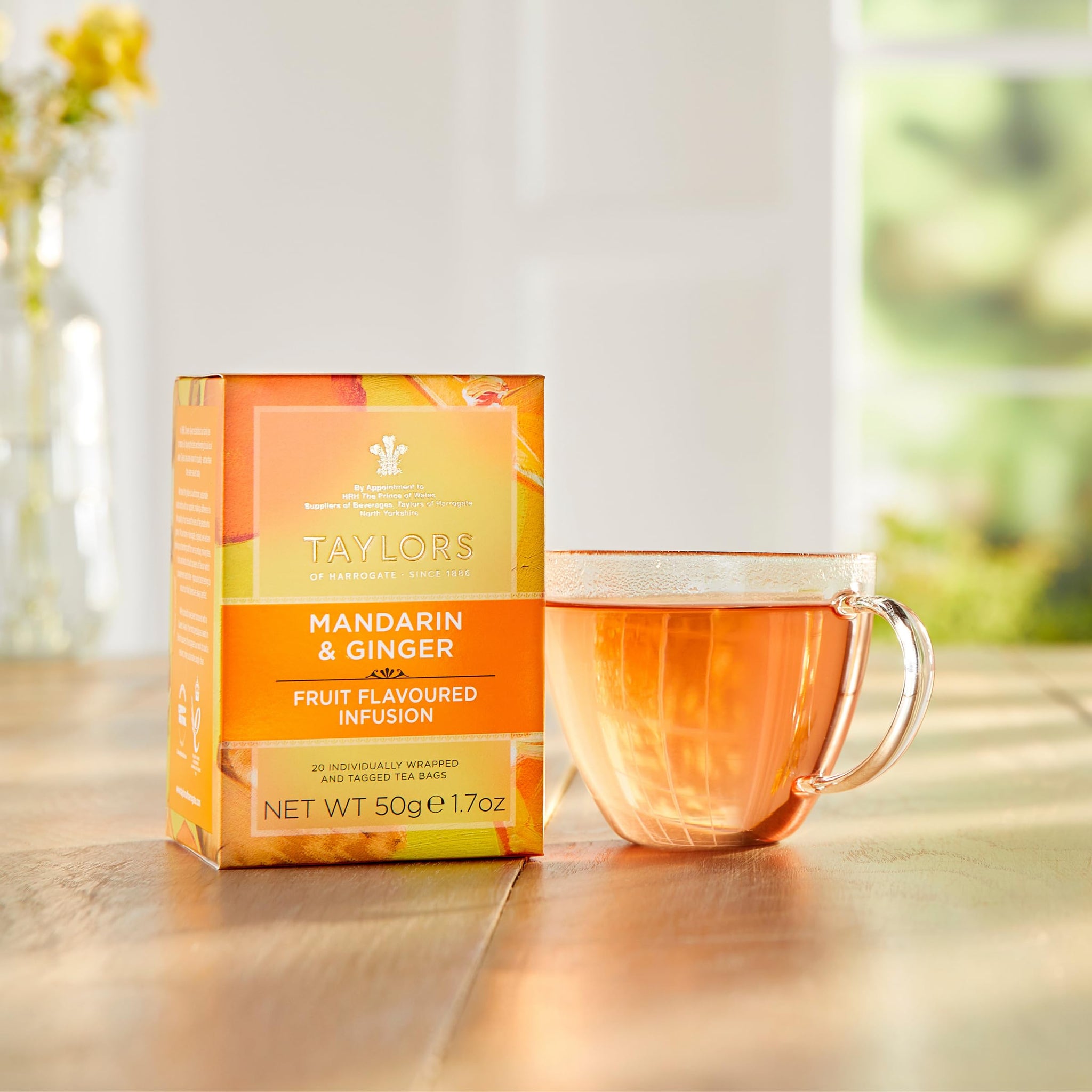 Taylors of Harrogate Herbal Tea Fruit Infusions Variety Pack - Mandarin Ginger, Rose Lemonade & Sweet Rhubarb - Caffeine-Free - 60 Tea Bags (Pack