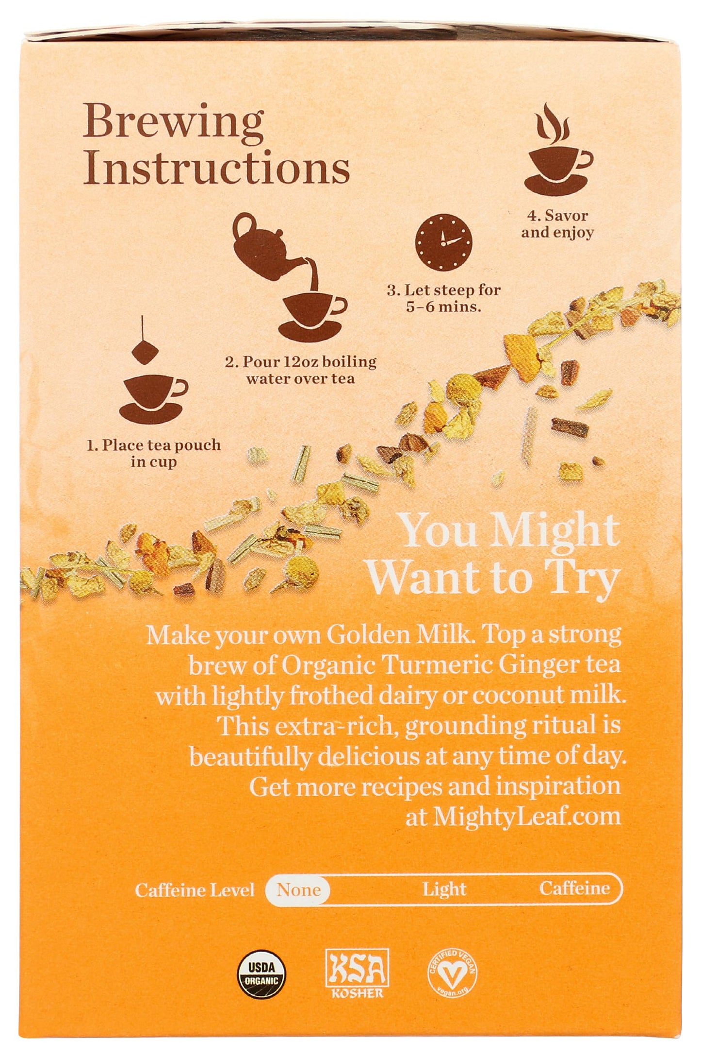 Mighty Leaf Organic Turmeric Ginger Mighty Leaf Tea, 12 CT