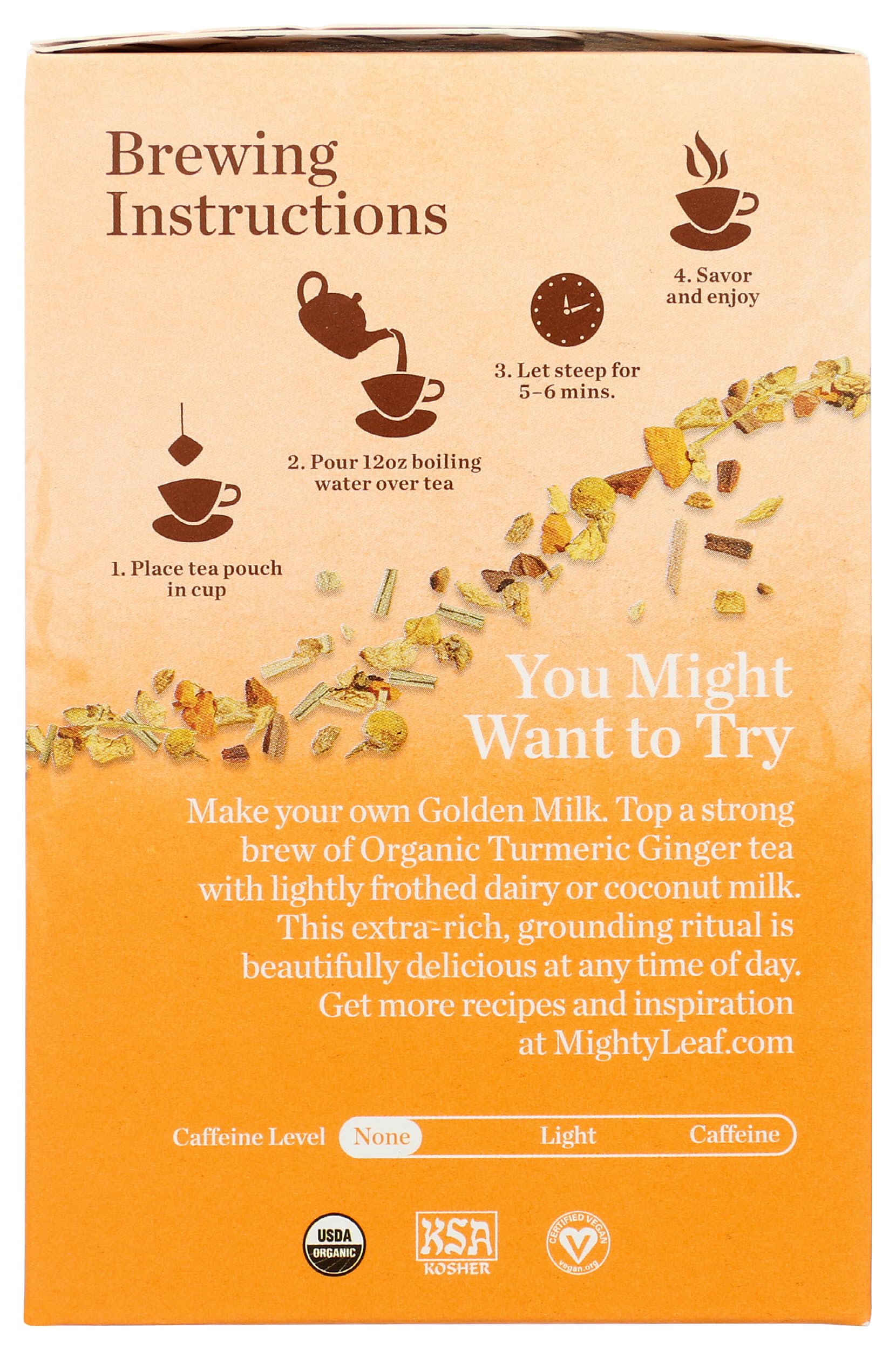 Mighty Leaf Organic Turmeric Ginger Mighty Leaf Tea, 12 CT