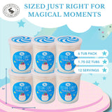 CHOCOLATE STORYBOOK Cotton Candy - Unique Idea for Holidays, Birthdays, Gag Gifts, Party Favors (Birthday Cake, 1.75 oz each, 6-Pack)