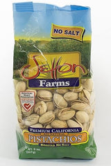 Setton Farms Roasted and Unsalted Premium California Pistachios 8 Oz. Bag Certified NonGMO Gluten Free Vegan & Kosher, Dry Roasted With No Salt, 8 oz.