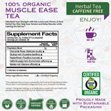 Sun God Medicinals Organic Hercules Herbal Tea - Muscle Support - Caffine Free, Brew Hot or Iced (2 oz Loose Leaf, 28 Servings)