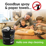 Wipex Table Bussers - Multi Surface Cleaner Natural Cleaning Wipes - Cleaning Vinegar Plant Based Wipe to Clean Restaurant Tables, Counters