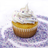 Bakerpan Pearlized Sugar Sprinkles for Baking - 5 Ounce - Sparkling Pastel Decorating Sugar Crystals for Cookies, Cake Pops, Ice Cream (Made in USA)
