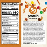 Snak Club Peanut Butter Chocolate Trail Mix with Peanuts, Peanut Butter M&M’S, Toffee Peanuts, and Pretzels, 11 oz Resealable Bags, 3 Pack