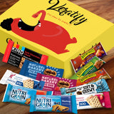 Veratify Healthy Mixed Snack Box (66 Count) Snacks Gift Basket Granola Bars Bulk Variety Grab and Go Men Women Adults Office Work Travel Employee
