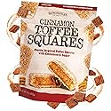 Brown & Haley Cinnamon Toffee Squares - 17oz Bag - Churro Inspired English Toffee Candy with Cinnamon, Sugar & Sea Salt - Gourmet Candy for Gifting