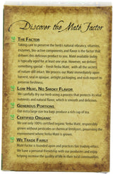 The Mate Factor Yerba Mate Energizing Herb Tea, Dark Roast, 20 Tea Bags (Pack of 3)