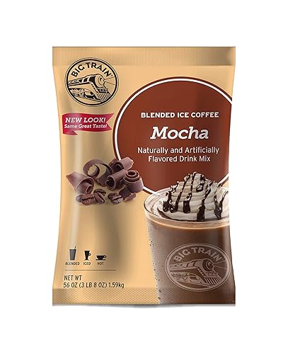 Big Train Mocha Blended Iced Coffee Mix, 3.5 Pound -- 5 per case.