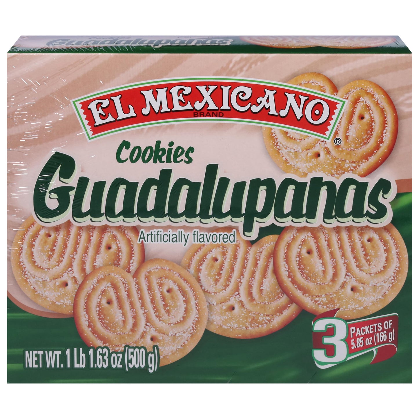 El Mexicano, Guadalupana Cookies, 17.6 Ounce