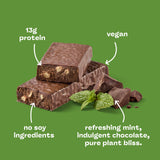 think! Vegan/Plant Based High Protein Bars - Chocolate Mint, 13g Protein, 5g Sugar, No Artificial Sweeteners, Non GMO Project Verified, 10 Count