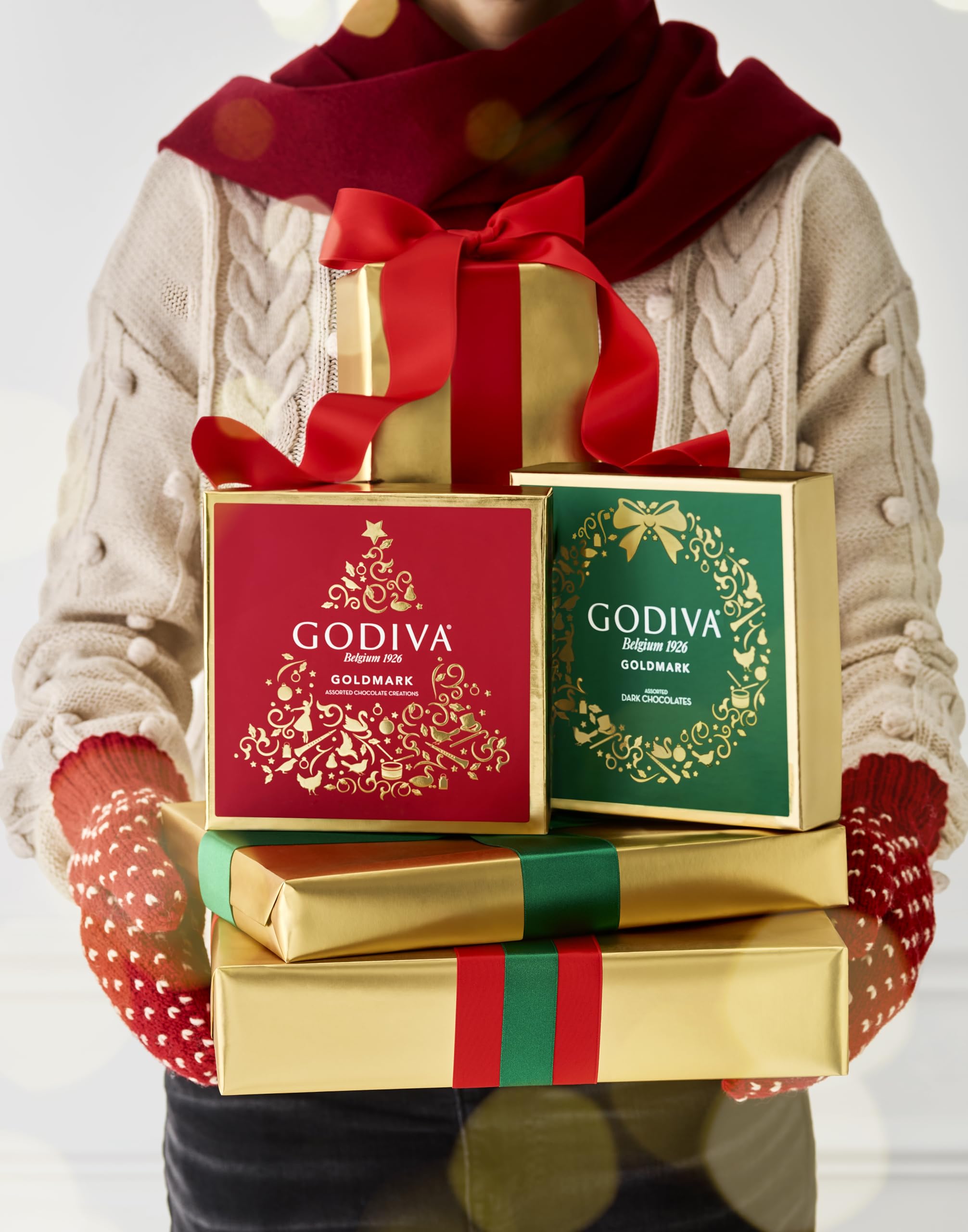 Godiva Chocolatier 36 pc Holiday Goldmark Chocolate Gift Box
