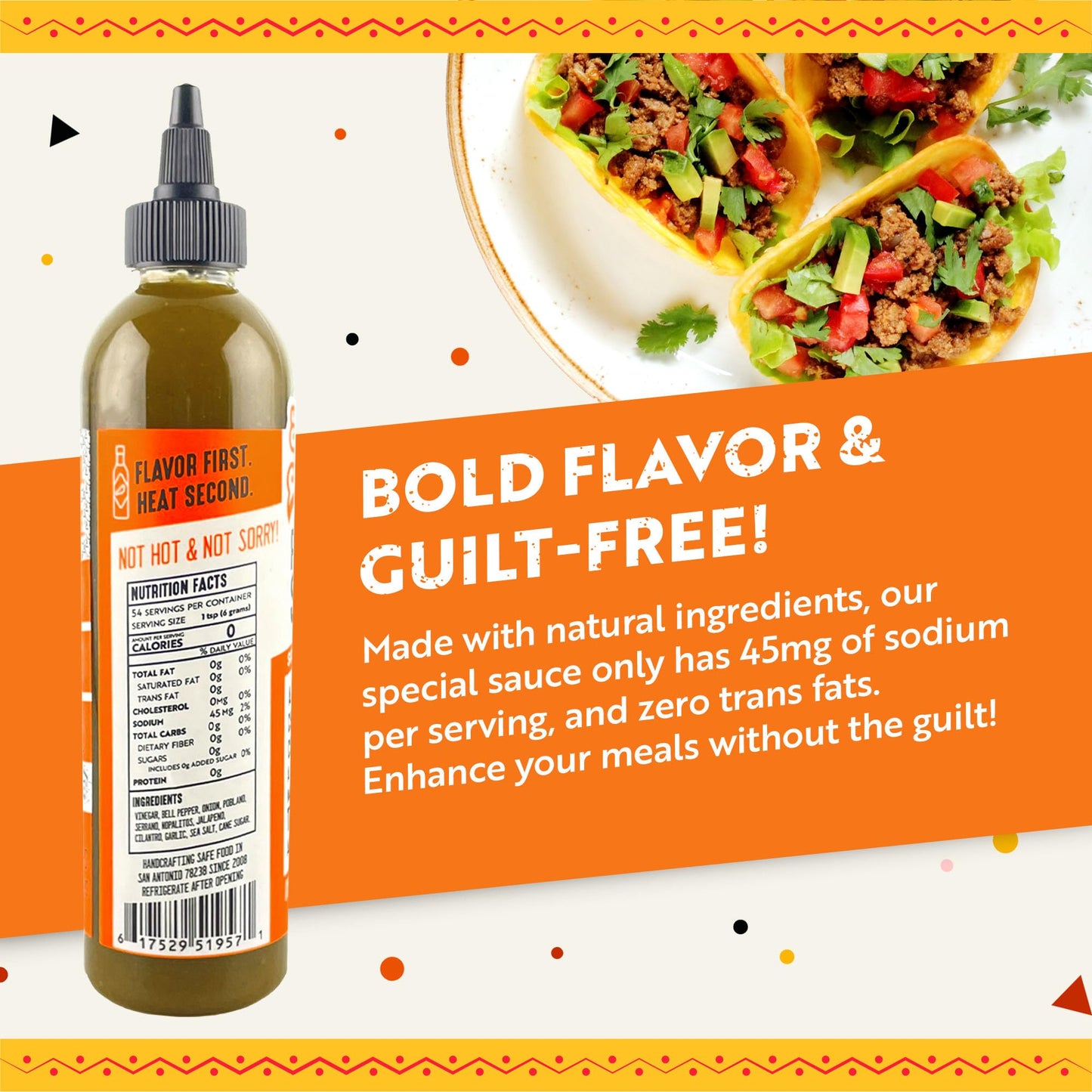 Humble House - Poblano & Serrano Pepper Hot Sauce, Zero-Calorie Low-Sodium Vegan Condiments for Chicken Wings, Steak, Enchiladas, Tamales, Tacos
