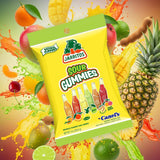Jarritos Sour Gummies Candy - 4 Pack of Mexican Candies with Natural Flavors - 2 Sour & 2 Original Bags - 6 Fruity Flavors - Tangy & Chewy Snack