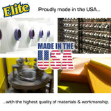 Elite Silver Scrubber Sponge, 6 Pack, Non Scratch, Sponges for Kitchen and Household Use, Made in USA (Regular)