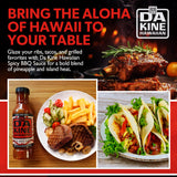 Da Kine Hawaiian Spicy BBQ Sauce - Sweet & Tangy Island Flavor - Made with Pineapple Juice - Gourmet Barbecue Sauce for Grilling, Marinades, Dipping