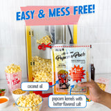 Nostalgia Theater Popcorn Bulk Pack - 24 Packets of 4 oz. Kernels, Seasoning Salt, & Butter Flavored Oil - Use with Kettles & Air Poppers - Movie