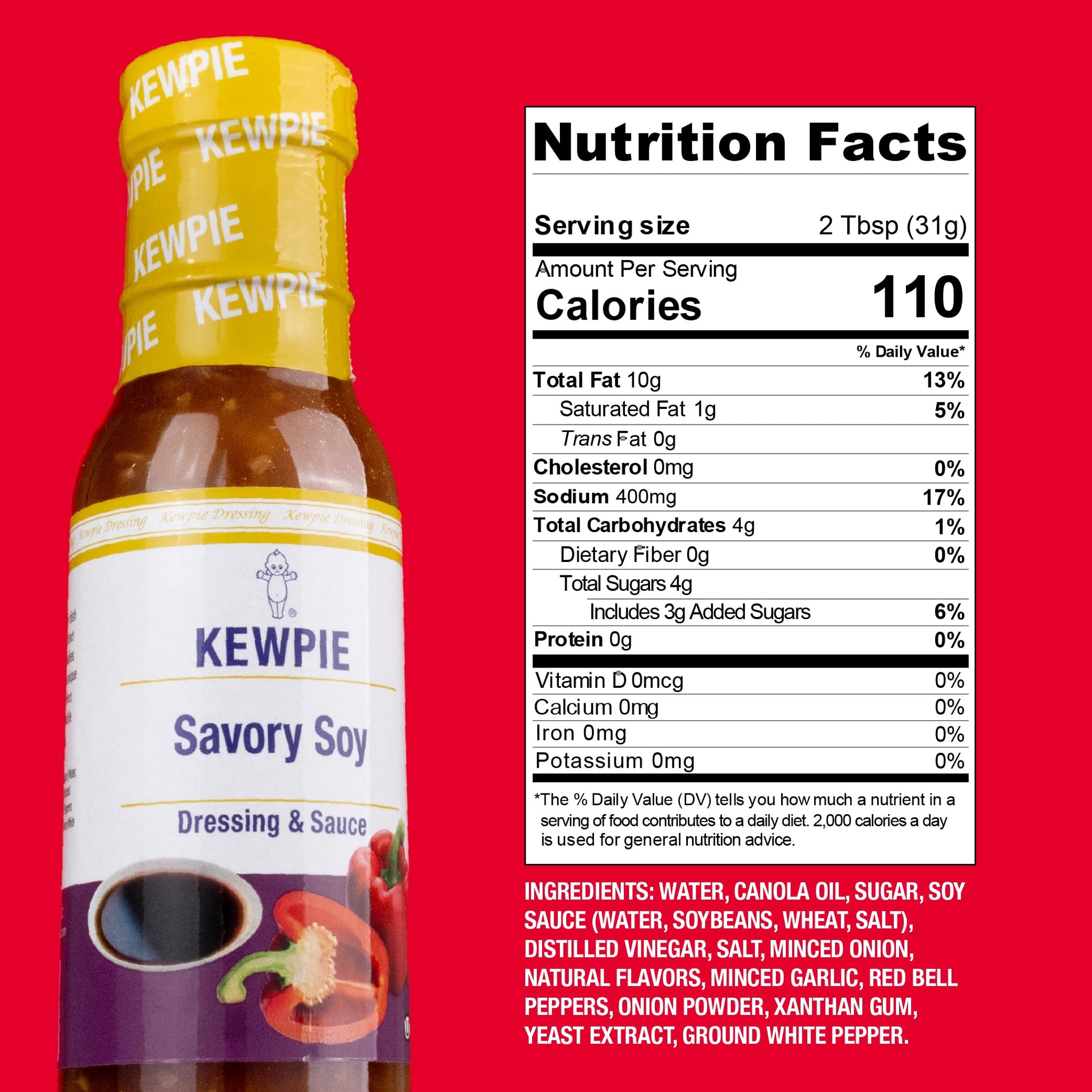 Kewpie Savory Soy Dressing Sauce Wafu Japanese Vinaigrette Kosher 8 fl oz