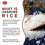 Spicy World Jasmine Rice 10 Pound Bag - Thai Hom Mali Premium Variety ~ By Spicy World