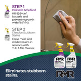 RMR Bathroom Brilliance Bundle - Tub & Tile Stain Spray + RMR-141 EPA Registered Mold & Mildew Remover, 2-Step Bathroom Cleaning & Disinfecting System