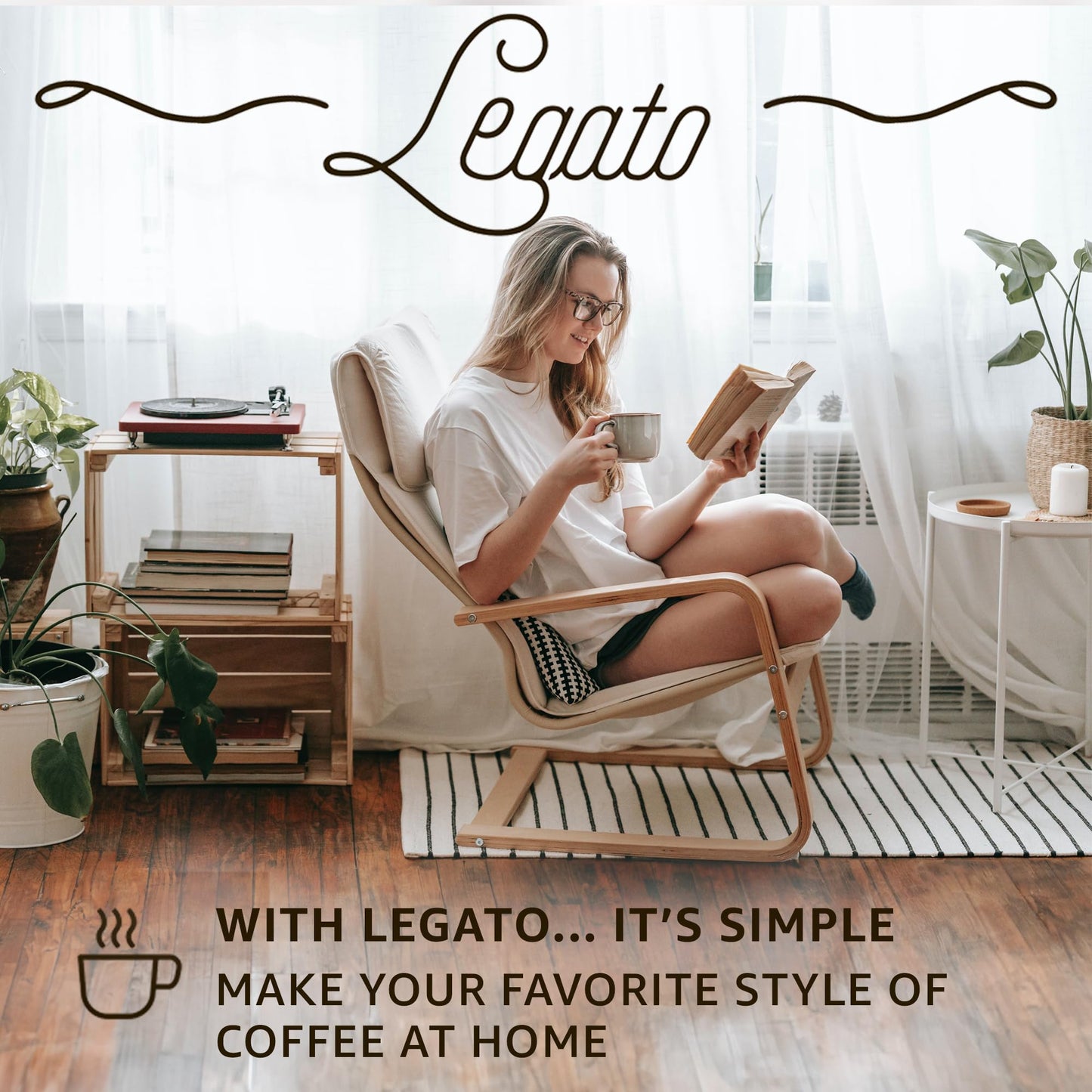 Legato Espresso Capsules - 10/100 count - Single-Serve Coffee Pods - Compatible with Nespresso OriginalLine Machine - Cafe-style Coffee at Home (10