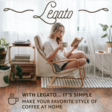 Legato Espresso Capsules - 10/100 count - Single-Serve Coffee Pods - Compatible with Nespresso OriginalLine Machine - Cafe-style Coffee at Home (10