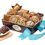 Broadway Basketeers Corporate Birthday Gift Basket - Premium Cookies and Brownies Gourmet Assortment - Happy Birthday Gift Basket for Colleagues