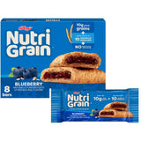 Nutri-Grain Breakfast Bars, Made with 10g Whole Grains, Snack Bars, Blueberry, 10.4oz Box (8 Count)