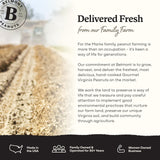Belmont Peanuts Gourmet Sea-Salted Virginia Peanuts, 20 oz (1 Pack) - Only 3 Simple Ingredients, No Preservatives, 7g Protein - A Premium, Salty