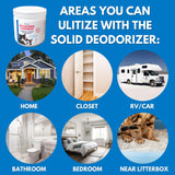Stink Free Cat Litter Solid Deodorizer, Absorber & Room Purifier - Air Freshener, Bathroom Odor Eliminator, Basement, Control Bedroom Odor, House
