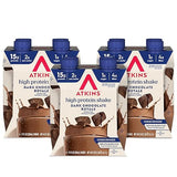 Atkins Dark Chocolate Royale Protein Shake, High Protein Shakes, Low Glycemic, Low Carb and Low Sugar Chocolate Flavored Protein Shakes, Keto