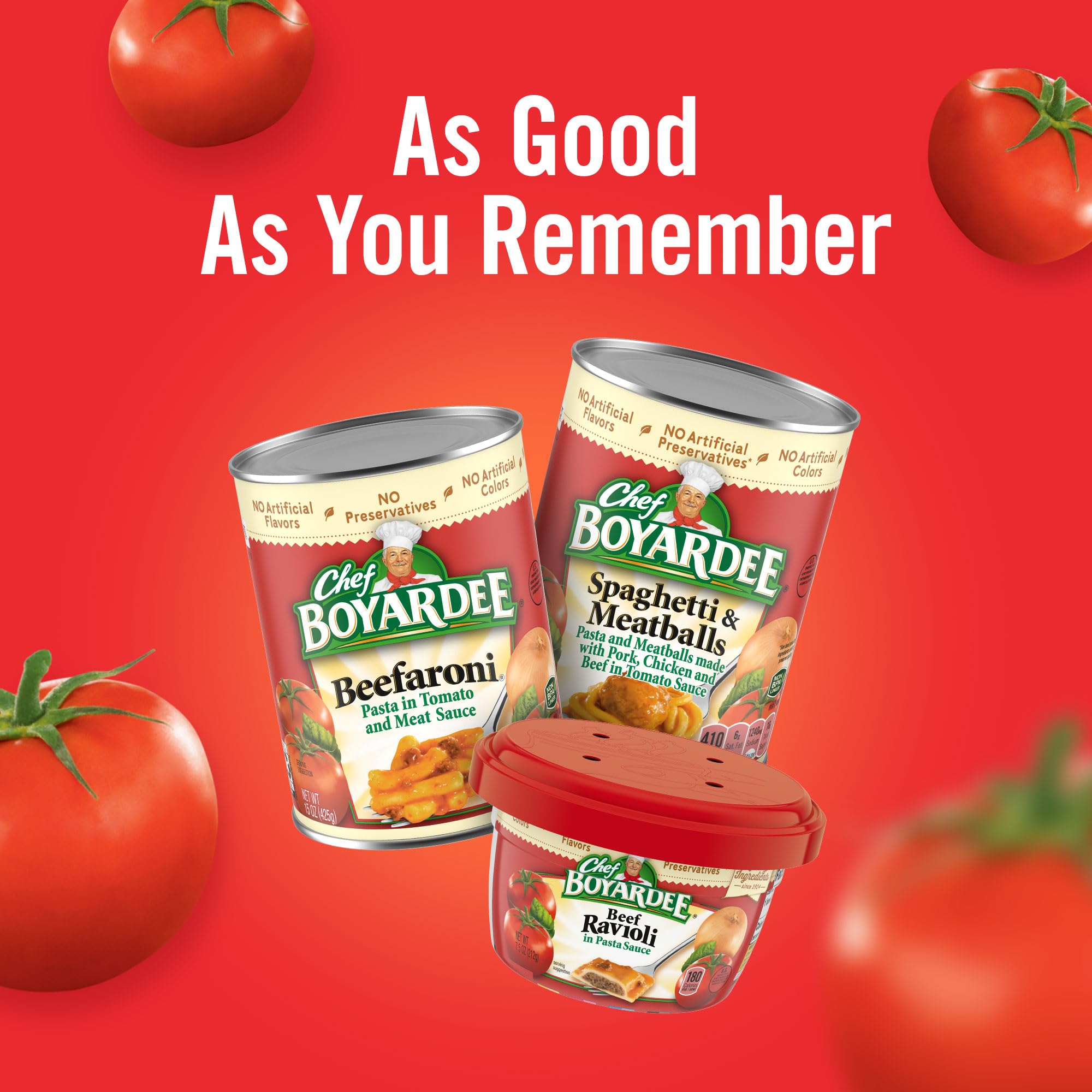 Chef Boyardee Beefaroni, Microwave Pasta, Canned Food, 15 oz.