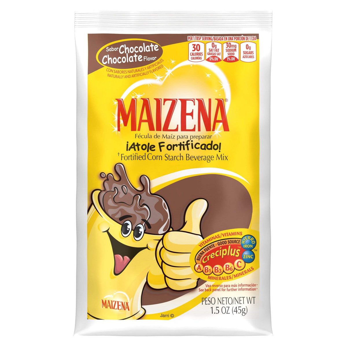 Maizena Fortified Corn Starch Beverage Mix (Pack of 10) (Chocolate)