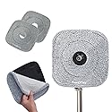 True & Tidy® 2-Pack 9 inch Extra Thick Microfiber Pad Refill for SPIN-800 TrueClean Mop & Bucket Square, Compatible with M16 and Most Square Spin Mop