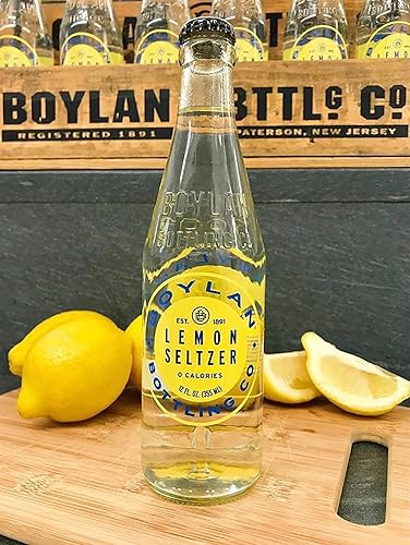 Boylan Lemon Seltzer, 12 fl oz (12 Glass Bottles)