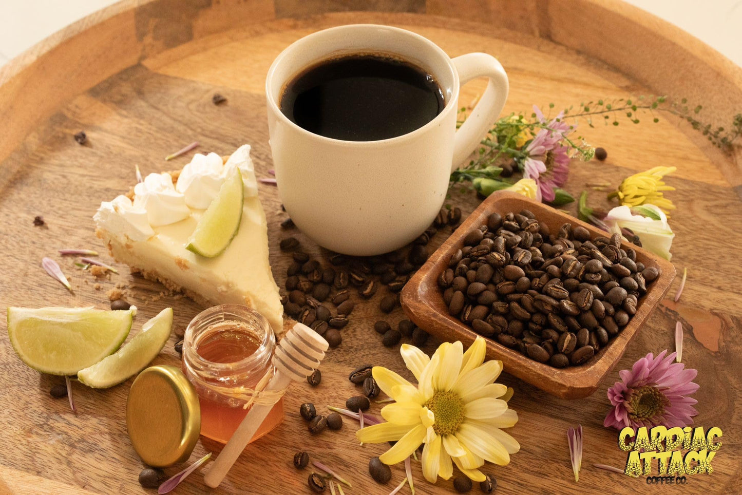 Cardiac Attack Coffee Co. - Light Roast Coffee, High Caffeine Arabica Coffee Beans, Smooth Flavor, Fresh Roasted Gourmet Coffee, Single Origin, Honey
