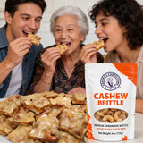 Granny's Confections Old-Fashioned Cashew Brittle - 6oz Bag - Premium Gourmet Candy Handmade Just Like Granny Made. Loaded with Whole Cashews