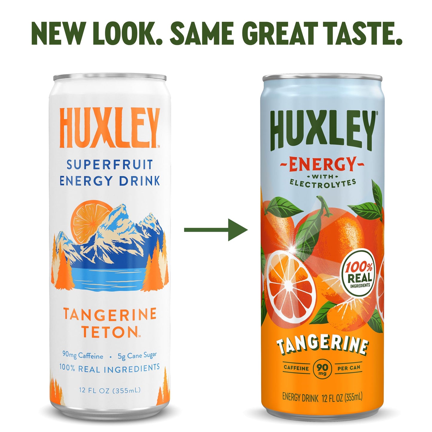 Huxley Variety Pack Energy Drink | 90mg Natural Caffeine, Clean Energy - No Crash, No Jitters | Only 5g Sugar, No Artificial Sweeteners | Electrolytes