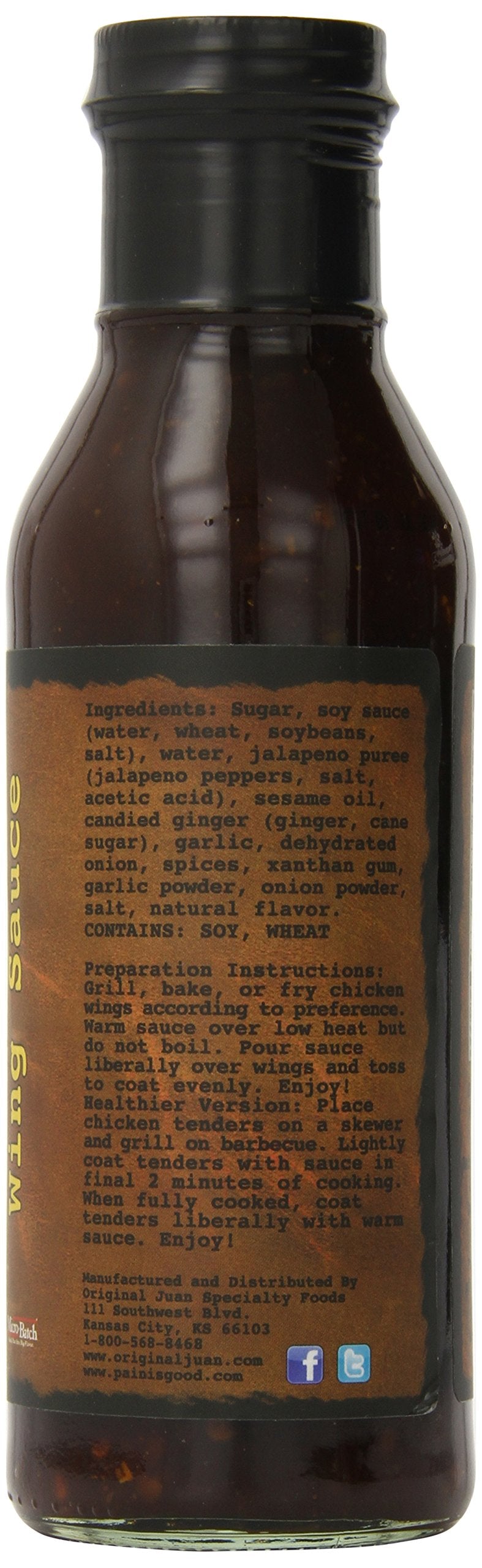 Pain is Good - Teri-Yah-Ki Screaming Wing Sauce - 13.5oz Bottle - Made in USA - All Natural Ingredients, Non-GMO, Gluten-Free, Sugar-Free, Vegetarian