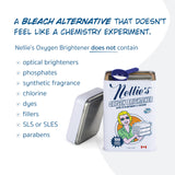 Nellie's Oxygen Brightener - 100 Scoops - Planet Friendly Stain Remover - Safe Alternative to Bleach - Septic-Safe Formula - Compact Powder Form