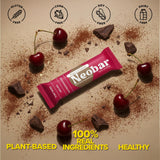 NEOBAR Cherry Cacao Fruit and Nut Bars - Plant-Based Vegan Snack Bars, Gluten Free Dairy Free Snacks, No Added Sugar, No Preservatives, Non-GMO | 12