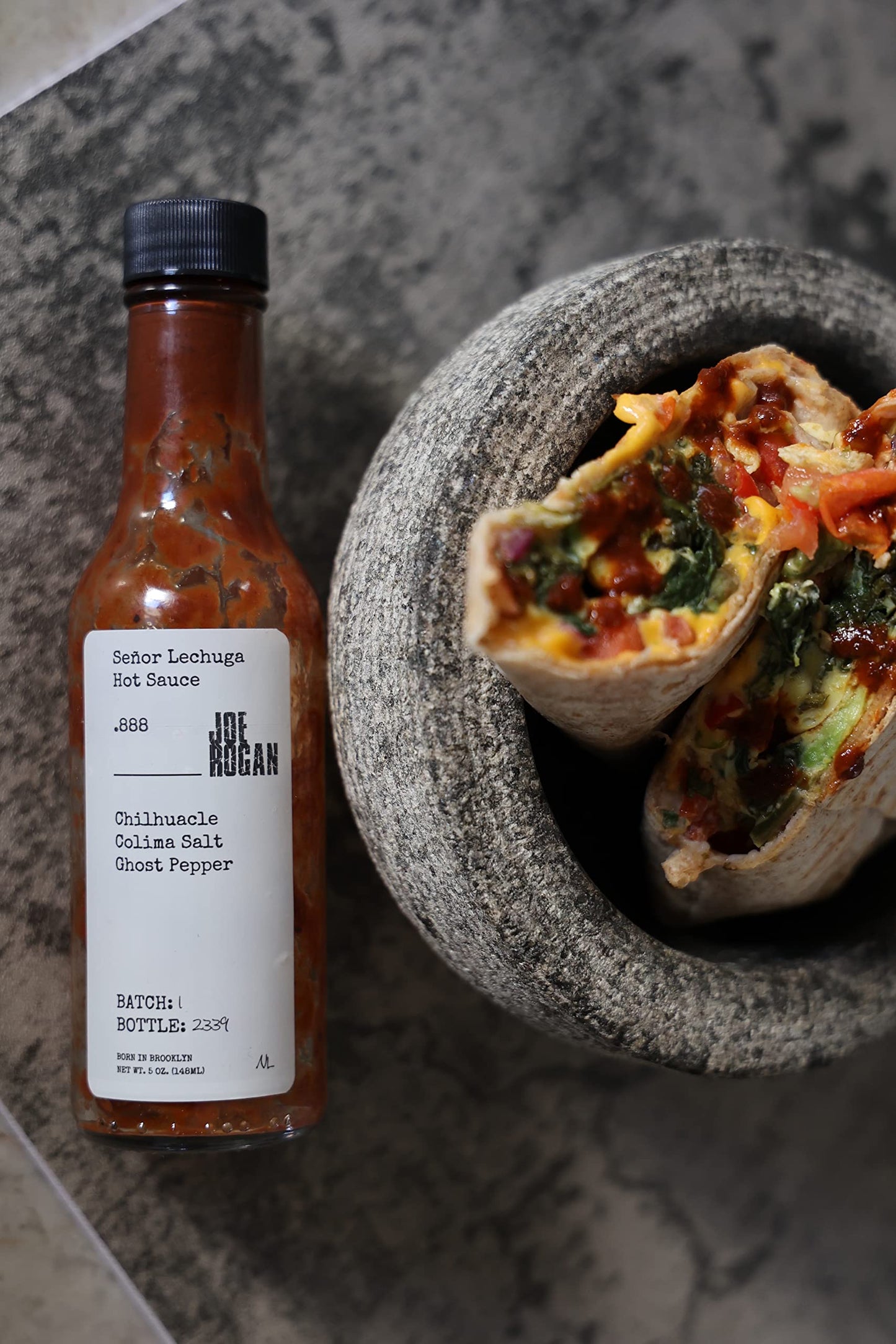 Joe Rogan x Señor Lechuga Hot Sauce .888 Chilhuacle, Colima Salt, Ghost Pepper